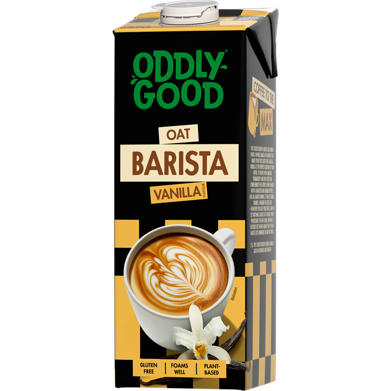 Oddlygood® Barista kaurajuoma 1 l vanilja UHT gluteeniton