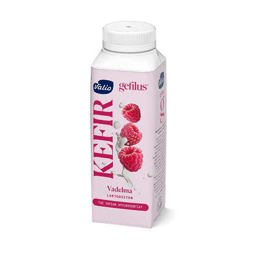 Valio Gefilus® Kefir 2,5 dl vadelma laktoositon