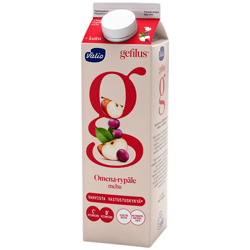 Valio Gefilus® mehu 1 l omena-rypäle+kuitu