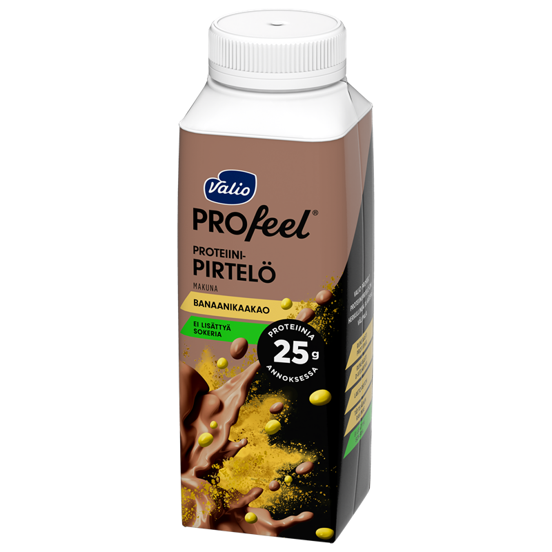 Valio PROfeel® proteiinipirtelö 2,5 dl banaanikaakao laktoositon