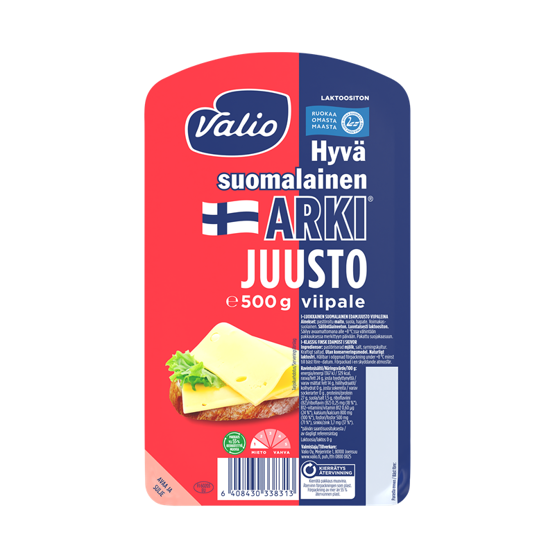Valio Hyvä suomalainen Arki® juustoviipale e500 g