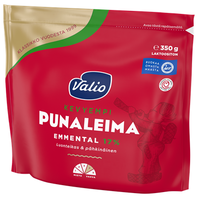 Valio Punaleima emmental 17 % juusto e350 g