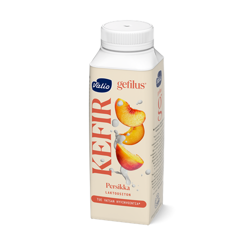 Valio Gefilus® Kefir 2,5 dl persikka laktoositon