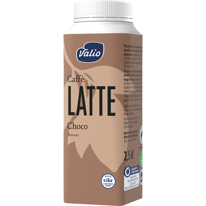 Valio Latte choco mjölkkaffedryck 2,5 dl laktosfri