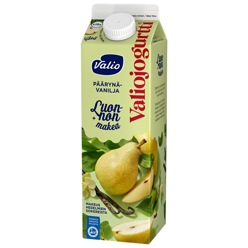 Valiojogurtti® Luonnon makea päärynä-vanilja laktoositon 1 kg