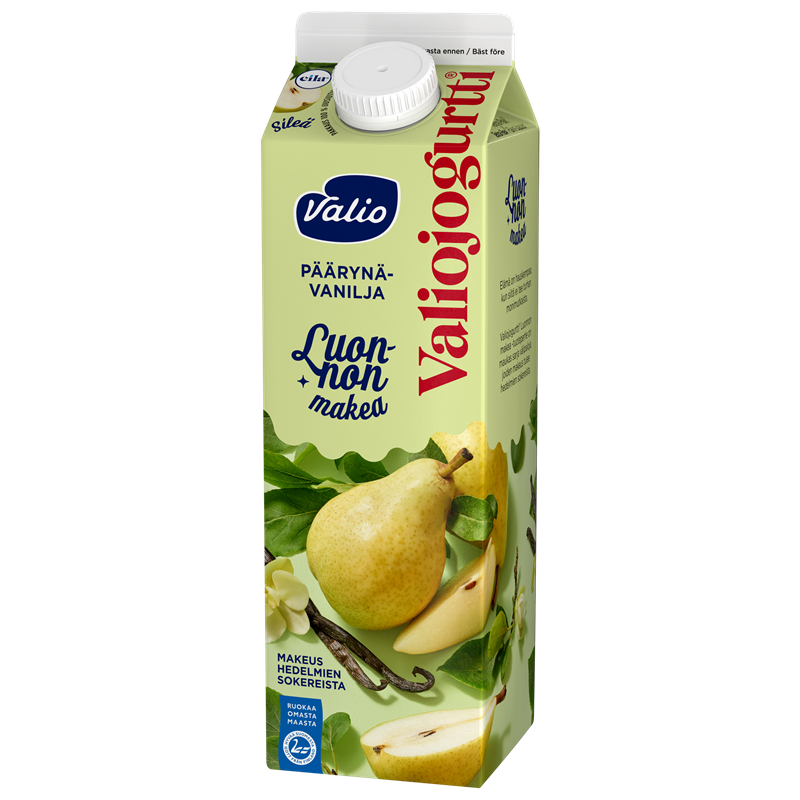 Valiojogurtti® Luonnon makea päärynä-vanilja laktoositon 1 kg