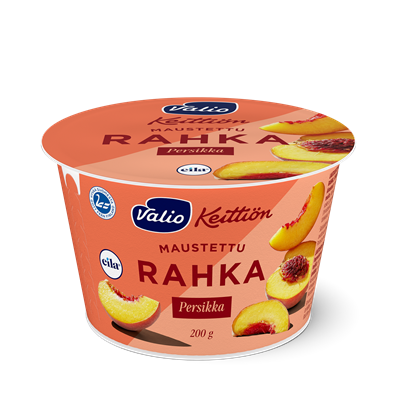 Valio Keittiön maustettu rahka persikka laktoositon 200 g