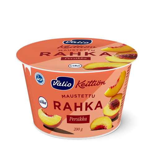 Valio Keittiön maustettu rahka persikka laktoositon 200 g