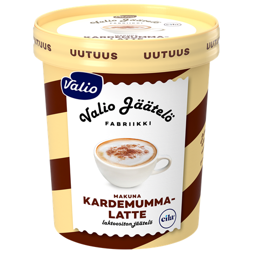 Valio jäätelö kardemumma-latte laktoositon 480 ml