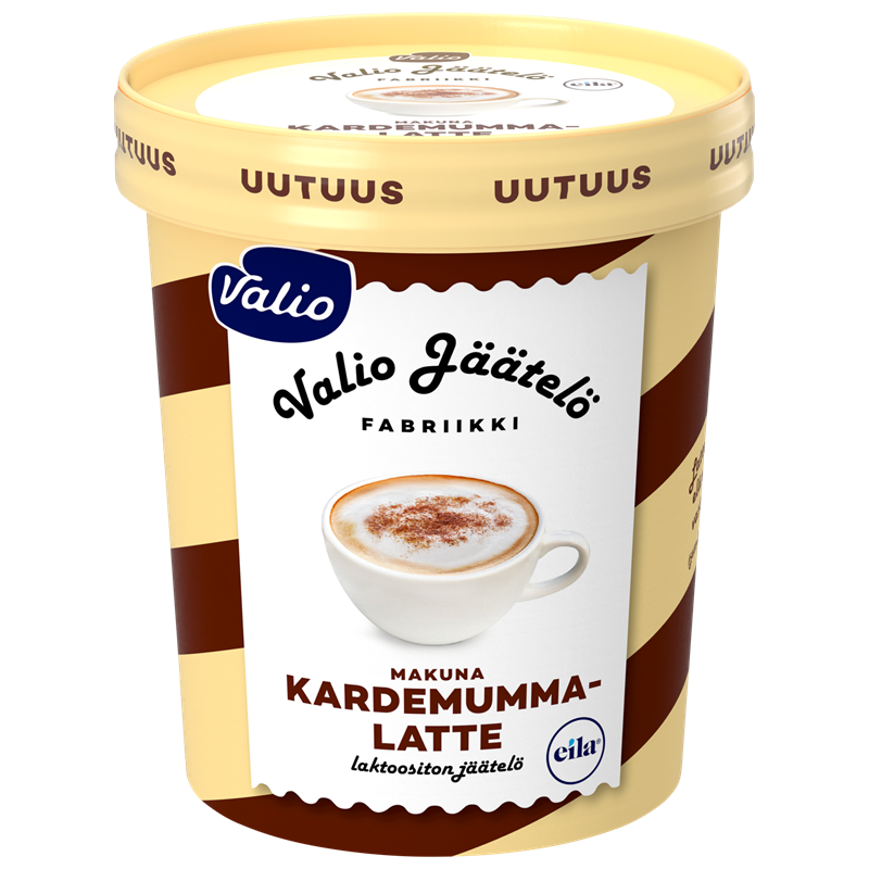 Valio jäätelö kardemumma-latte laktoositon 480 ml