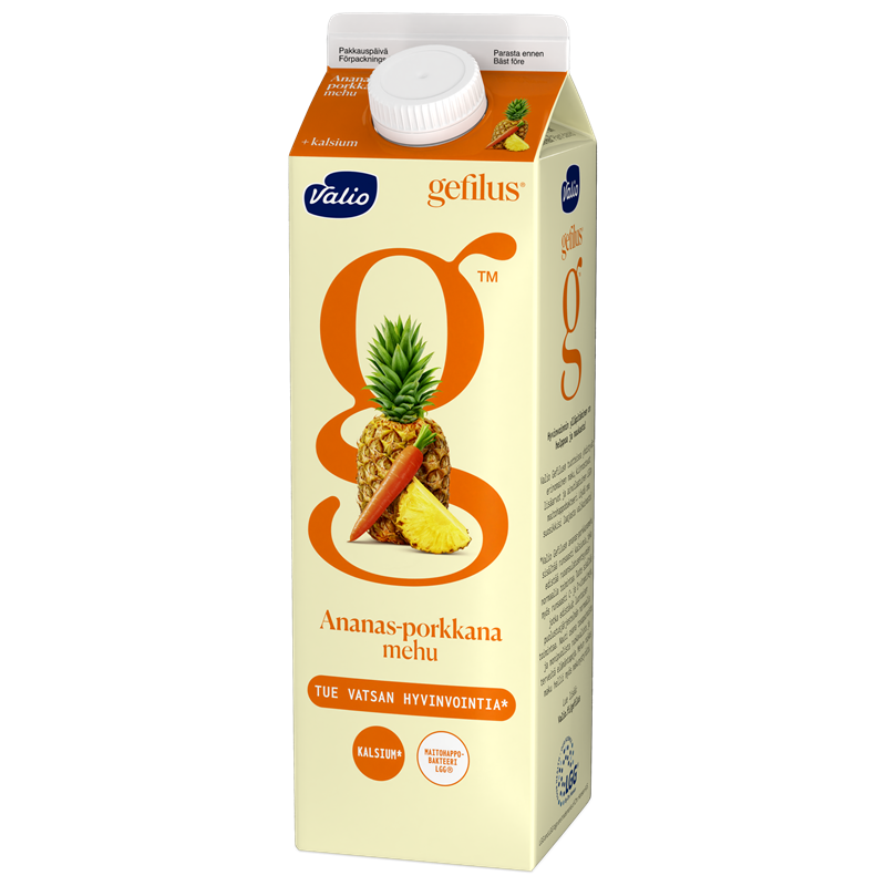 Valio Gefilus® mehu 1 l ananas-porkkana+kalsium