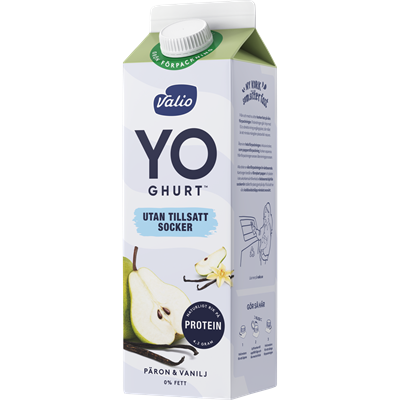 Valio YO-ghurt™ päron & vanilj 0% 1000g