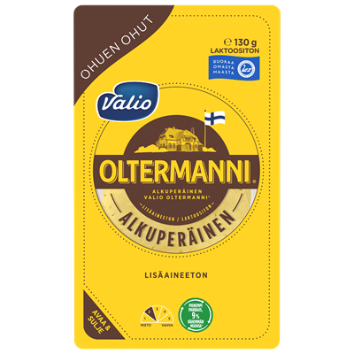 Valio Oltermanni® Alkuperäinen ohuen ohut kermajuustoviipale e130 g