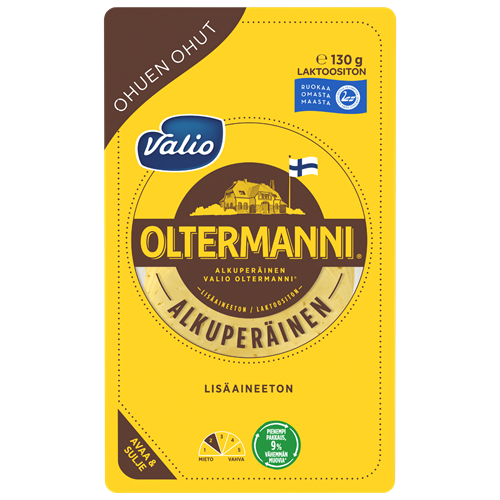 Valio Oltermanni® Alkuperäinen ohuen ohut kermajuustoviipale e130 g