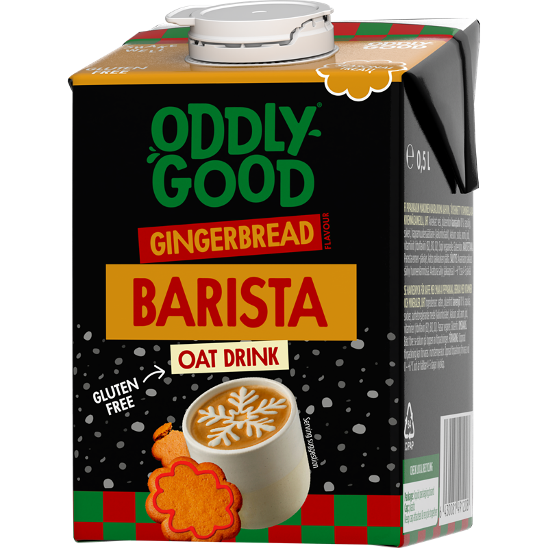 Oddlygood® Barista kaurajuoma 0,5 l piparkakku UHT gluteeniton