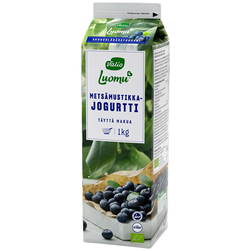 Valio Luomu™ jogurtti metsämustikka laktoositon 1 kg