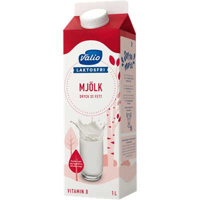 Valio Laktosfri mjölkdryck 3% 1l
