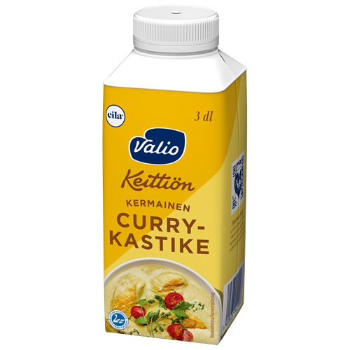 Valio Keittiön kermainen currykastike laktoositon 3 dl