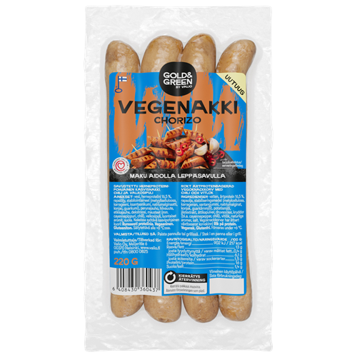 Valio Gold&Green® Vegenakki Chorizo 220 g