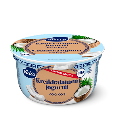Valio kreikkalainen jogurtti kookos kausimaku laktoositon 150 g