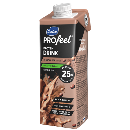 Valio PROfeel® osockrad proteindryck choklad 250 ml laktosfri