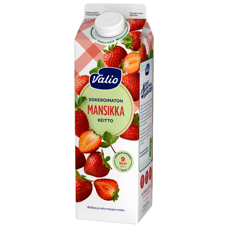 Valio mansikkakeitto 1 kg sokeroimaton