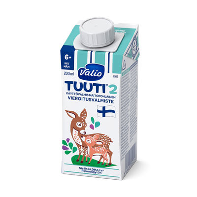 Valio Tuuti® 2 maitopohjainen vieroitusvalmiste 200 ml UHT