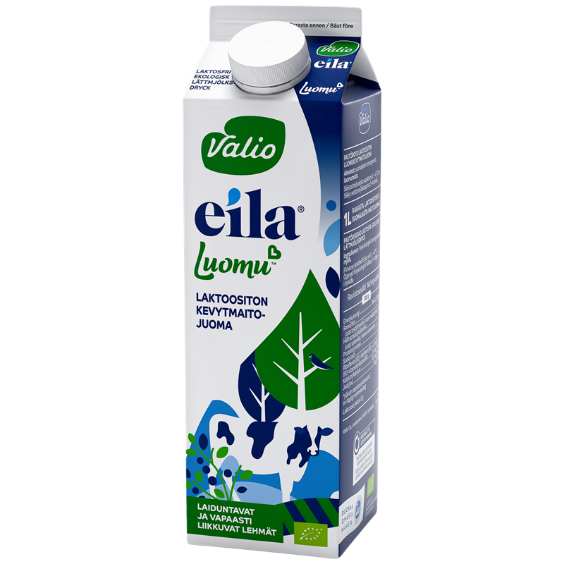 Valio Eila® Luomu™ kevytmaitojuoma 1 l laktoositon