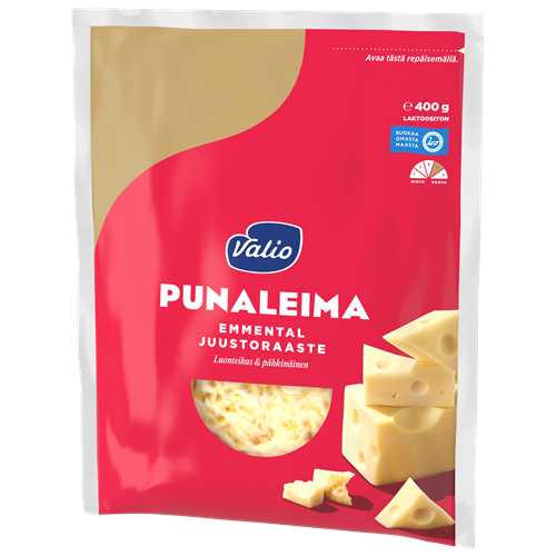 Valio Punaleima emmental juustoraaste e400 g