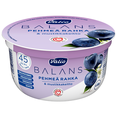 Valio Balans pehmeä rahka & mustikkakeitto laktoositon 150 g