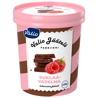 Valio jäätelö suklaa-vadelma laktoositon 480 ml