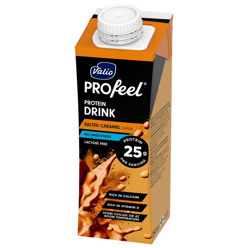 Valio PROfeel® proteiinijuoma salted caramel 250 ml UHT laktoositon