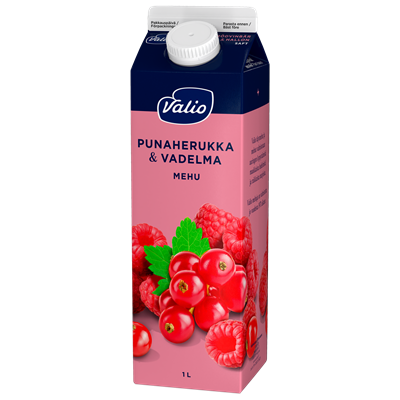 Valio punaherukka-vadelmamehu 1 l