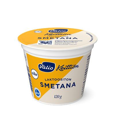 Valio Keittiön smetana laktoositon 120 g
