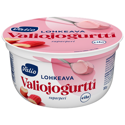 Valiojogurtti® lohkeava jogurtti raparperi laktoositon 150 g