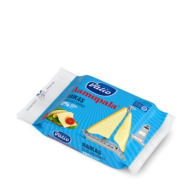 Valio Aamupala® raikas 12 % sulatejuustoviipale laktoositon e200 g