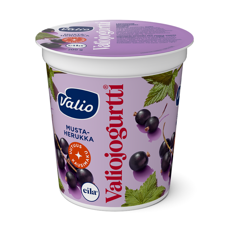 Valiojogurtti® 200 g mustaherukka laktoositon kausimaku