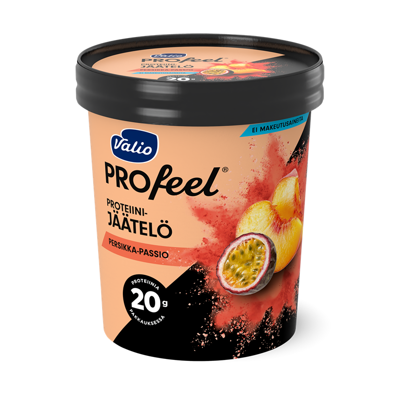 Valio PROfeel® jäätelö 480 ml persikka-passio laktoositon