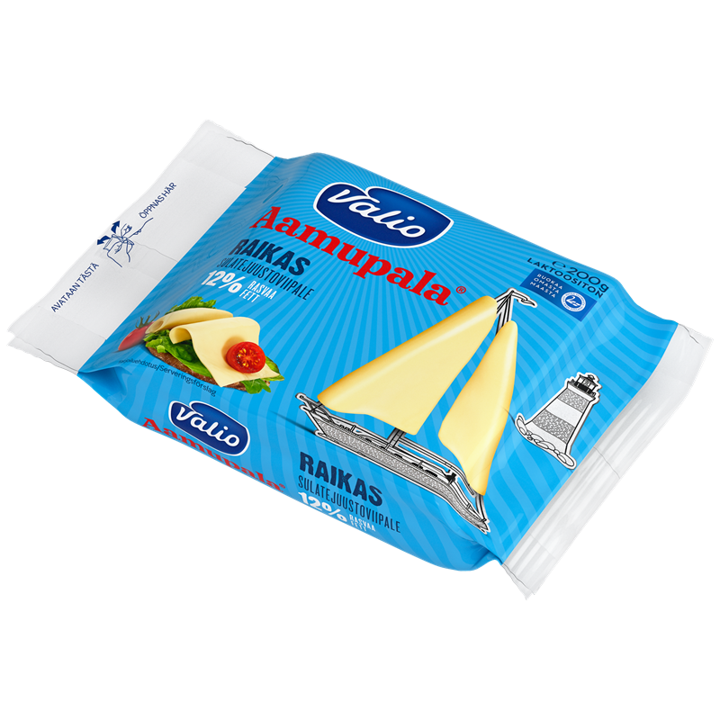Valio Aamupala® raikas 12 % sulatejuustoviipale laktoositon e200 g