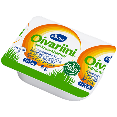 Valio Oivariini® vähärasvaisempi levite ValSa® HYLA® 6 g annospakkaus