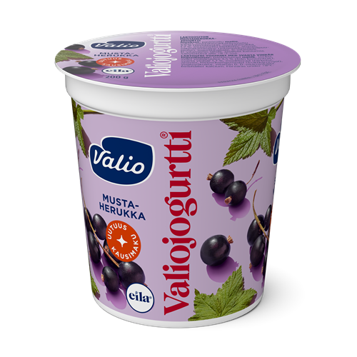 Valiojogurtti® 200 g mustaherukka laktoositon kausimaku