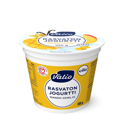 Valio jogurtti 100 g rasvaton mango-vanilja laktoositon
