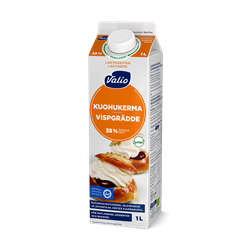 Valio luomu kuohukerma laktoositon 1 l