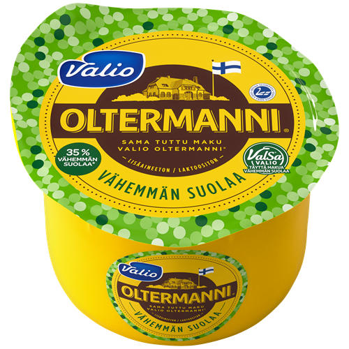 Valio Oltermanni® Vähemmän suolaa ValSa® kermajuusto e900 g