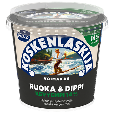 Valio Koskenlaskija® Ruoka & Dippi voimakas 14 % laktoositon e250 g
