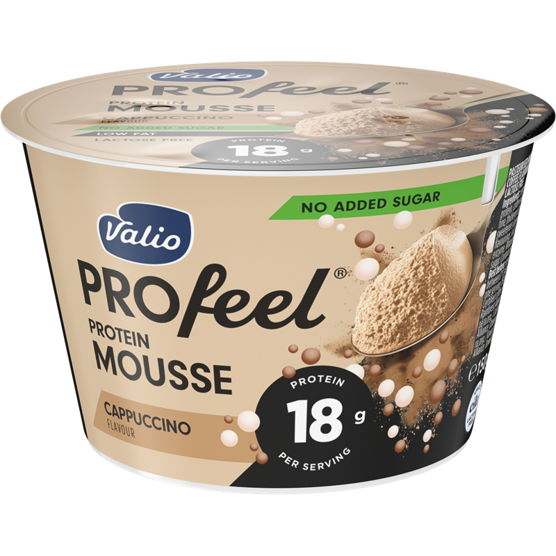 Valio PROfeel® proteinmousse 150 g cappuccino laktosfri