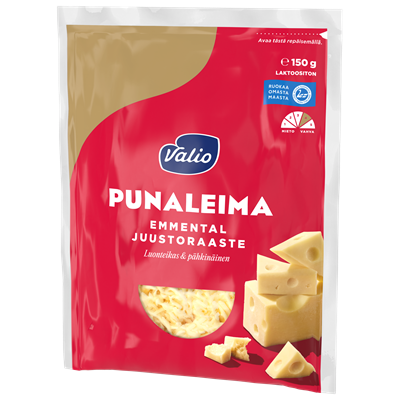 Valio Punaleima emmental juustoraaste e150 g