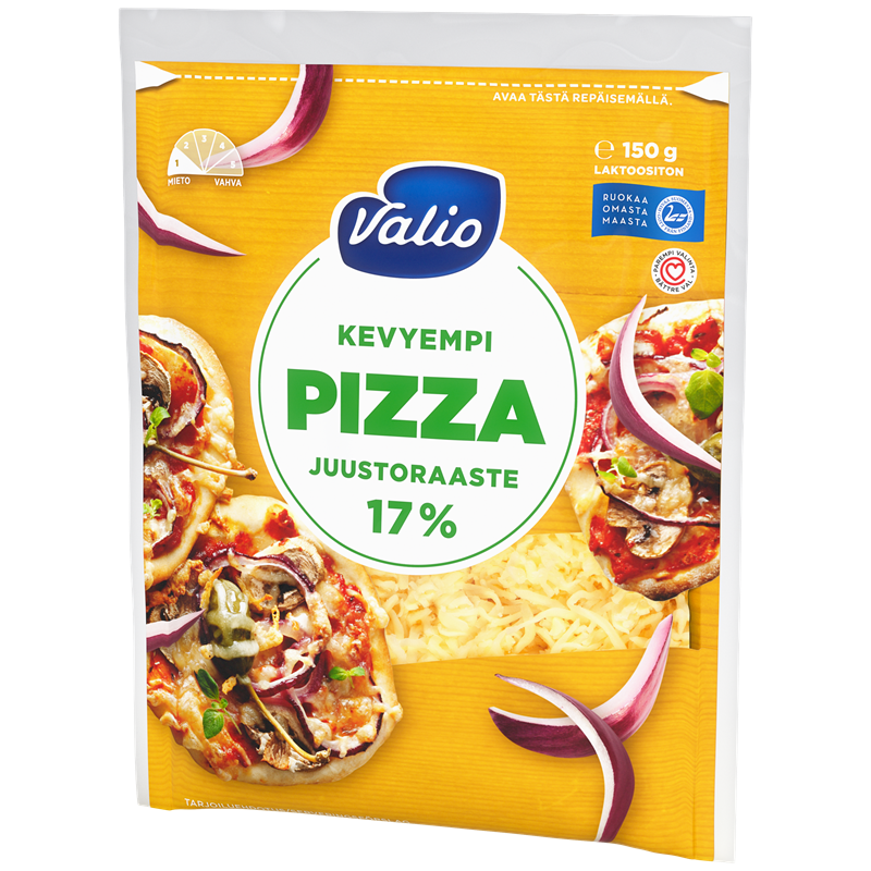 Valio kevyempi pizza juustoraaste 17 % e150 g