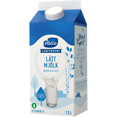 Valio Laktosfri lättmjölkdryck 0,5% 1,5 L