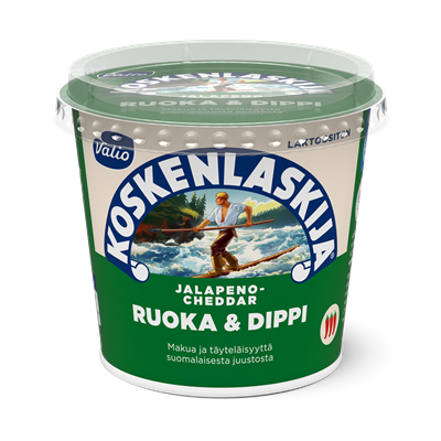 Valio Koskenlaskija® Ruoka & Dippi jalapeno-cheddar laktoositon e250 g